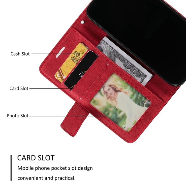 For iPhone 16 Pro Max Skin Feel Splicing Leather Phone Case