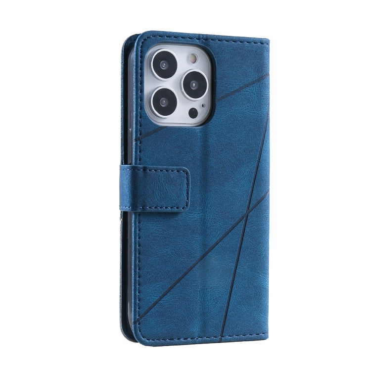 For iPhone 16 Pro Skin Feel Splicing Leather Phone Case