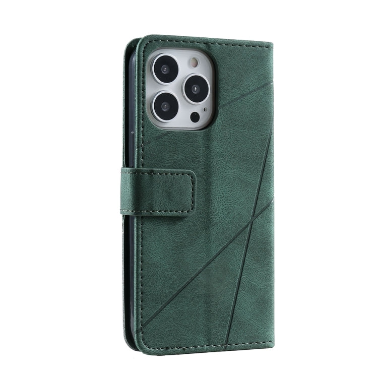 For iPhone 16 Pro Skin Feel Splicing Leather Phone Case