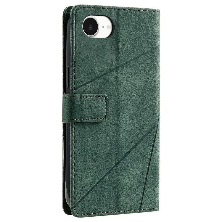For iPhone 17e / 16e Skin Feel Splicing Leather Phone Case