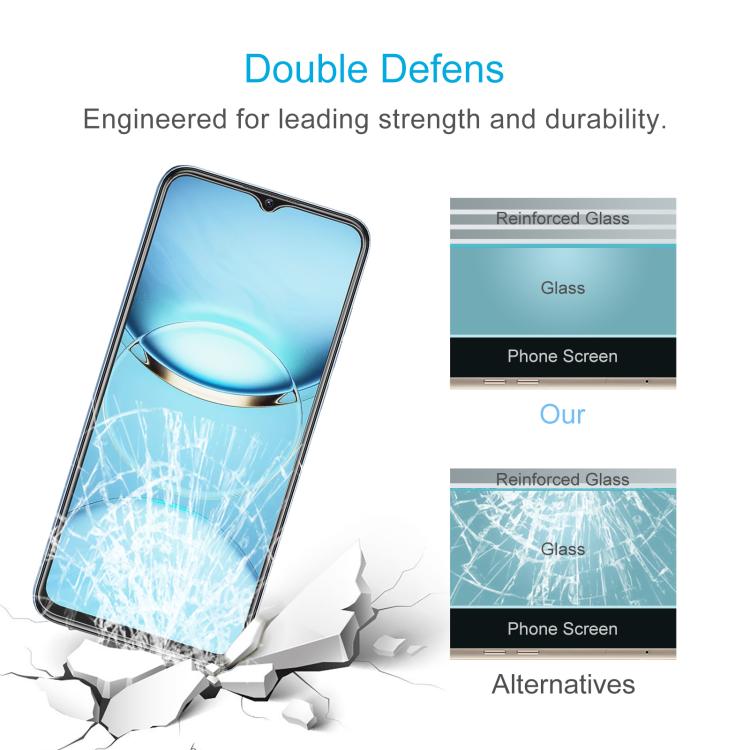 For Oukitel C1 10pcs 0.26mm 9H 2.5D Tempered Glass Film
