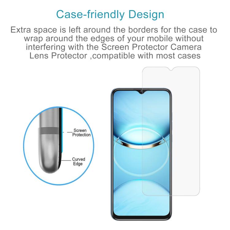 For Oukitel C1 Pro 10pcs 0.26mm 9H 2.5D Tempered Glass Film