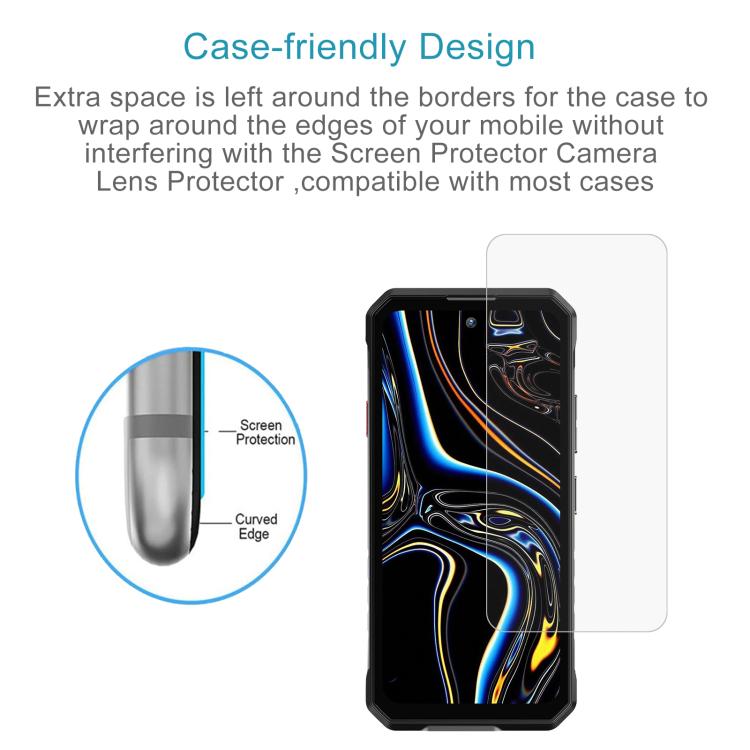 For Oukitel WP58 Pro 10pcs 0.26mm 9H 2.5D Tempered Glass Film
