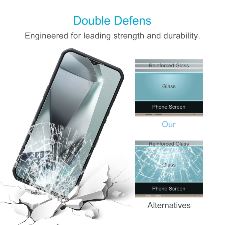 For Oukitel WP35 50pcs 0.26mm 9H 2.5D Tempered Glass Film