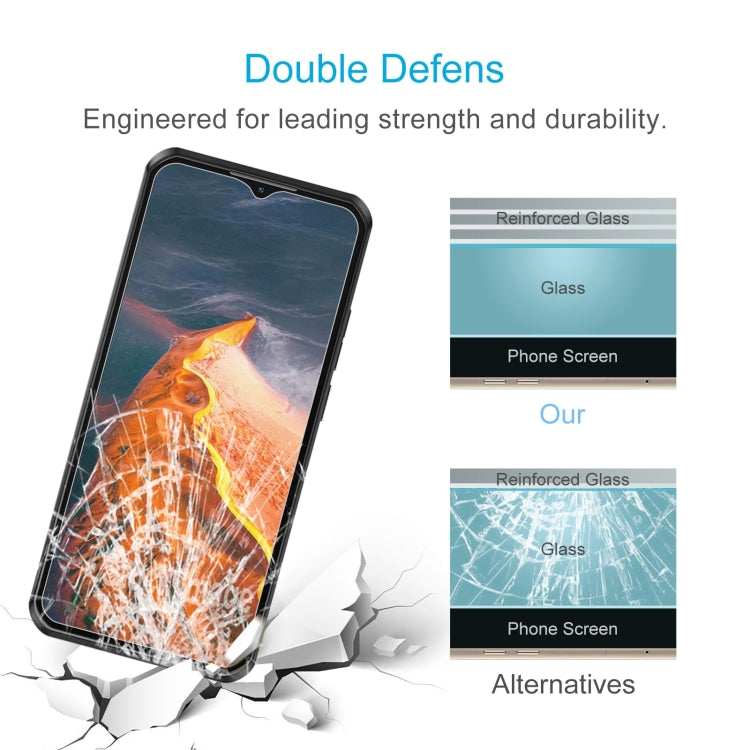 For Oukitel WP50 50pcs 0.26mm 9H 2.5D Tempered Glass Film
