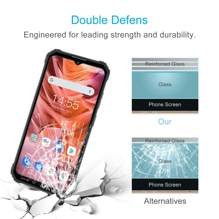 For Oukitel WP23 Plus 50pcs 0.26mm 9H 2.5D Tempered Glass Film
