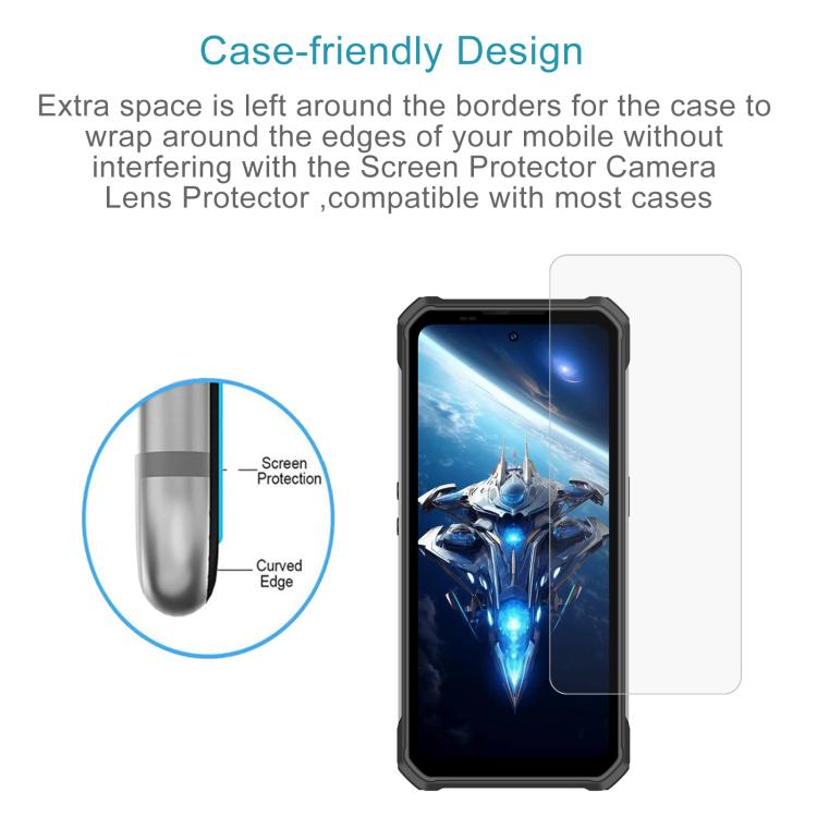For Oukitel WP100 50pcs 0.26mm 9H 2.5D Tempered Glass Film