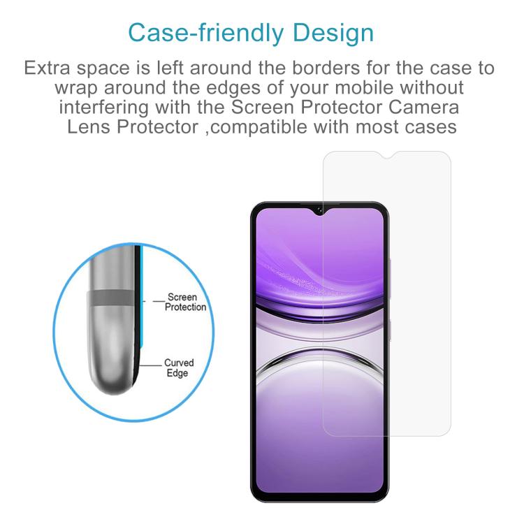 For Oukitel C2 4G 2025 50pcs 0.26mm 9H 2.5D Tempered Glass Film