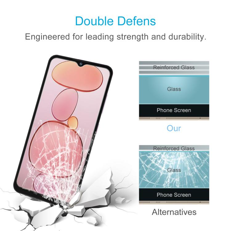 For Oukitel C3 4G 2025 50pcs 0.26mm 9H 2.5D Tempered Glass Film