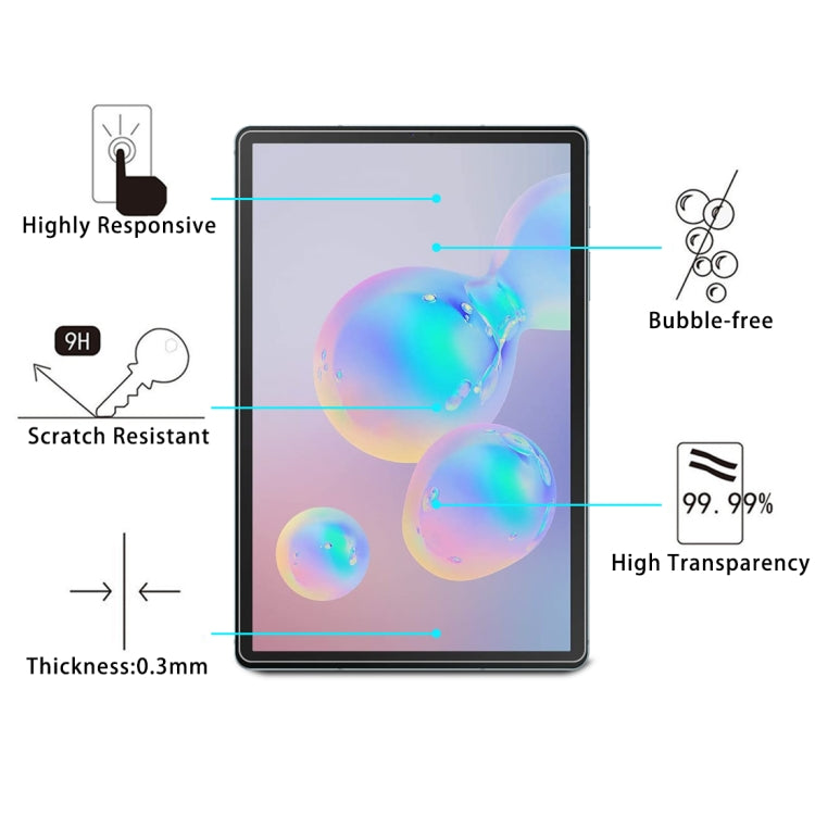 For Samsung Galaxy Tab S7 Plus 2 PCS 9H HD Explosion-proof Tempered Glass Film