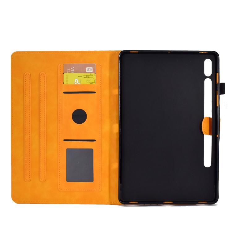 For Samsung Galaxy S10 FE+ Rhombus Embossed Leather Smart Tablet Case