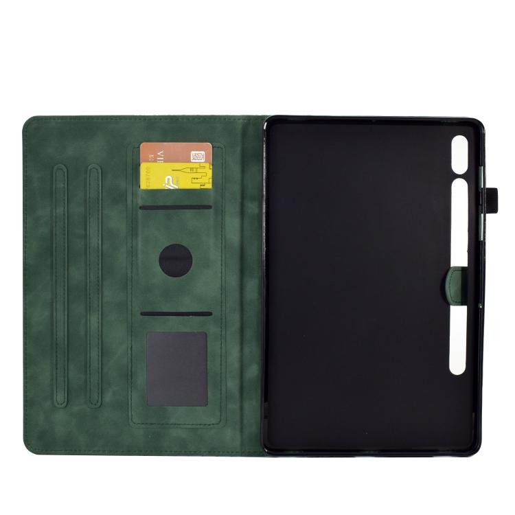 For Samsung Galaxy S10 FE+ Rhombus Embossed Leather Smart Tablet Case
