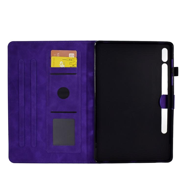 For Samsung Galaxy S10 FE+ Rhombus Embossed Leather Smart Tablet Case
