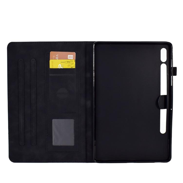 For Samsung Galaxy S10 FE+ Rhombus Embossed Leather Smart Tablet Case