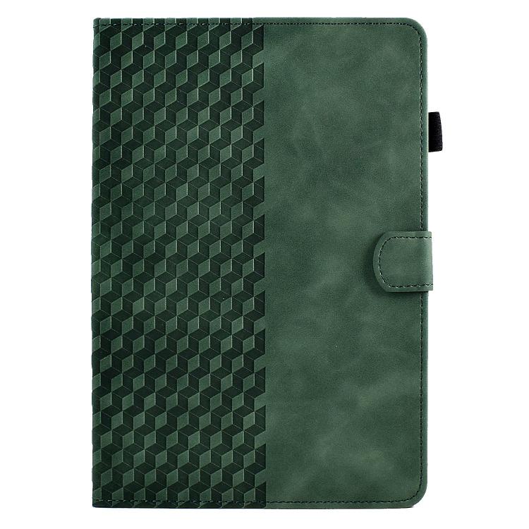 For Samsung Galaxy S11 Rhombus Embossed Leather Smart Tablet Case