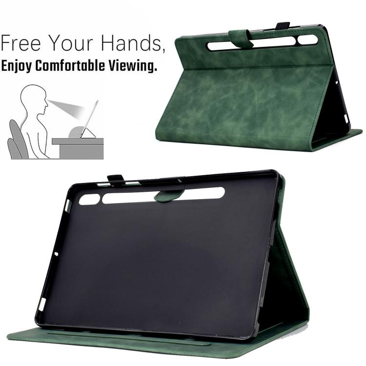 For Samsung Galaxy Tab S10 FE+ Peony Butterfly Embossed Leather Smart Tablet Case