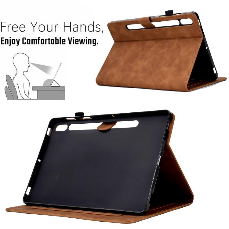 For Samsung Galaxy Tab S10 FE+ Peony Butterfly Embossed Leather Smart Tablet Case