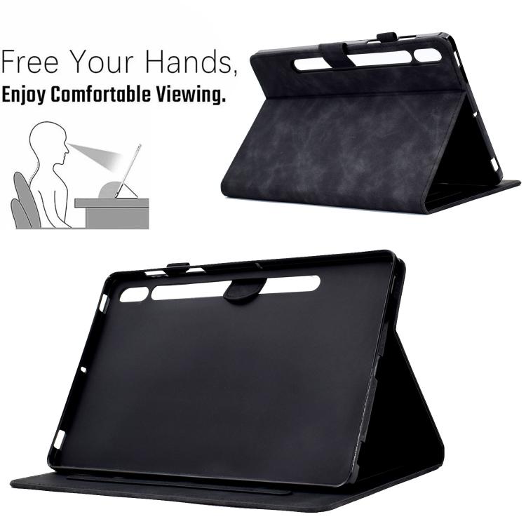 For Samsung Galaxy Tab S10 FE+ Peony Butterfly Embossed Leather Smart Tablet Case