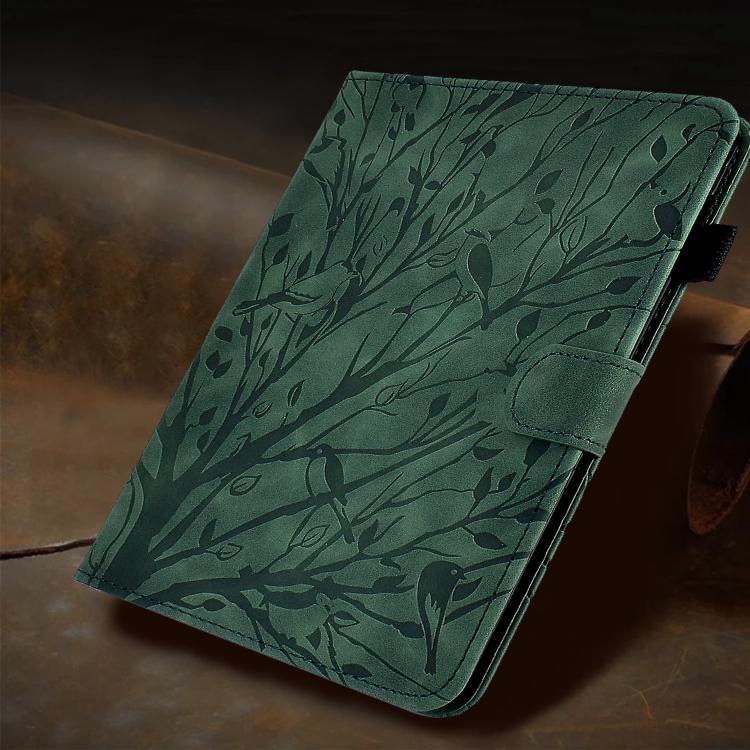 For Samsung Galaxy Tab S11 Fortune Tree Embossed Leather Smart Tablet Case