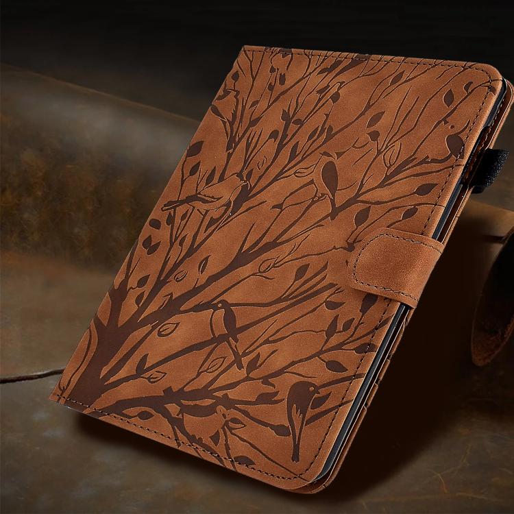 For Samsung Galaxy Tab S11 Fortune Tree Embossed Leather Smart Tablet Case