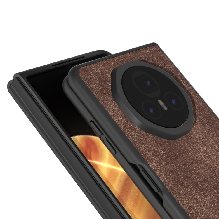 For Honor Magic V3 PU Leather Black Edge Phone Case