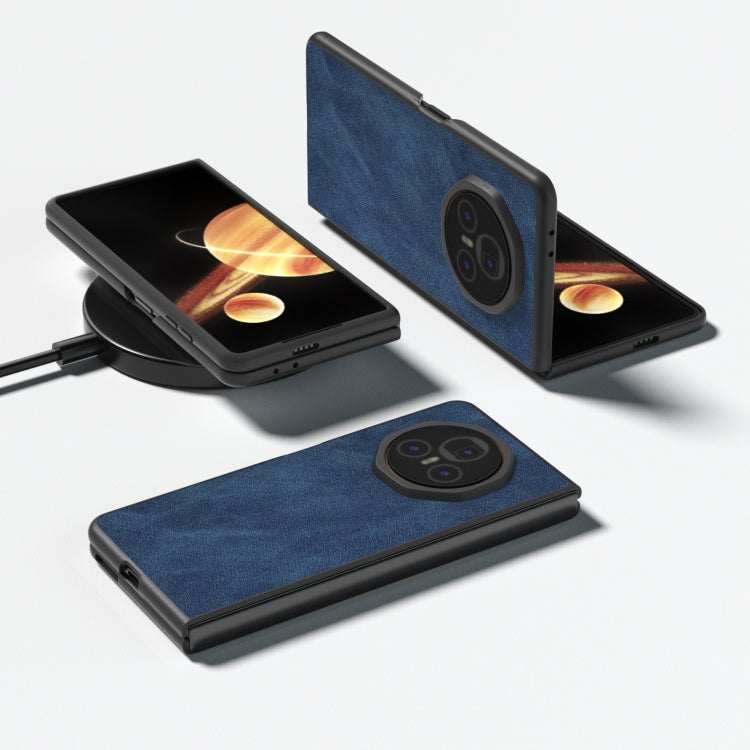 For Honor Magic V3 PU Leather Black Edge Phone Case