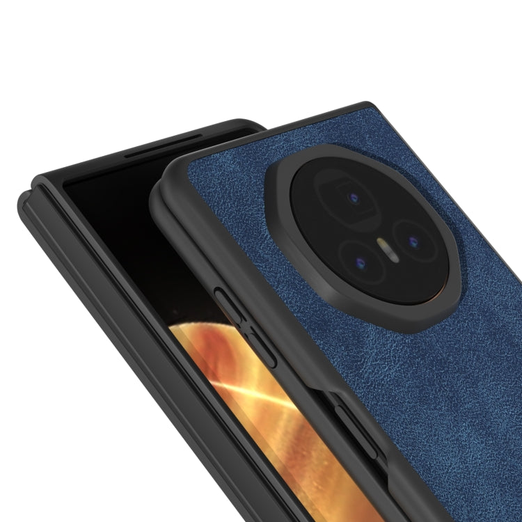 For Honor Magic V3 PU Leather Black Edge Phone Case