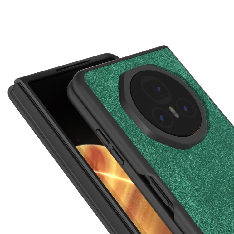 For Honor Magic V3 PU Leather Black Edge Phone Case