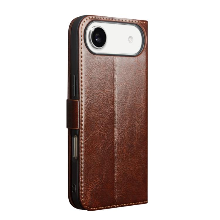 For iPhone Air QIALINO Classic 103 Buckle Genuine Leather Phone Case