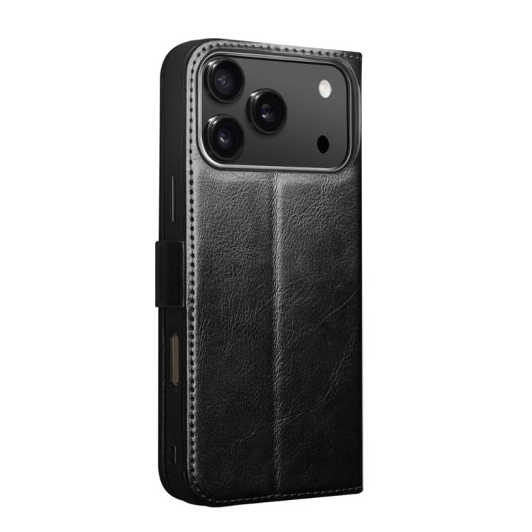 For iPhone 17 Pro Max QIALINO Classic 103 Buckle Genuine Leather Phone Case