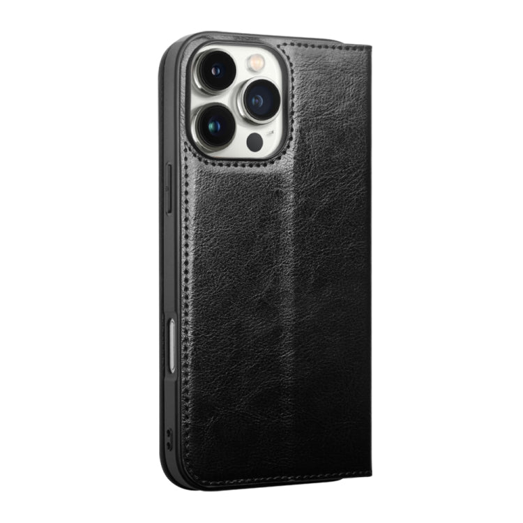 For iPhone 16 Pro QIALINO Classic Genuine Leather Phone Case
