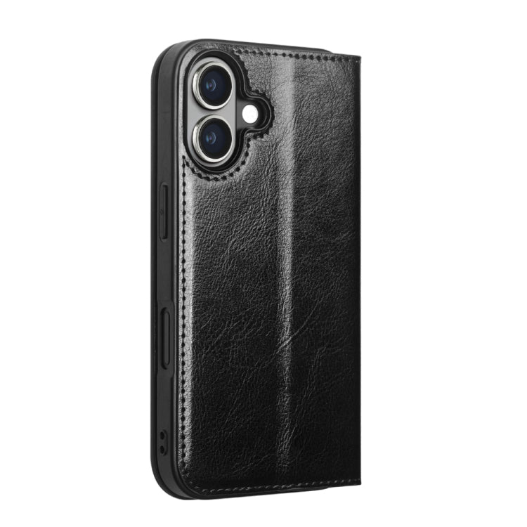 For iPhone 16 Plus QIALINO Classic Genuine Leather Phone Case