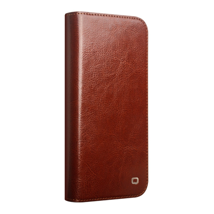 For iPhone 16 Plus QIALINO Classic Genuine Leather Phone Case