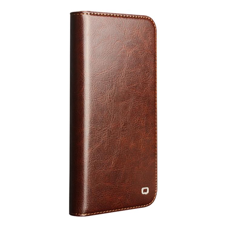For iPhone 17 QIALINO Classic Genuine Leather Phone Case
