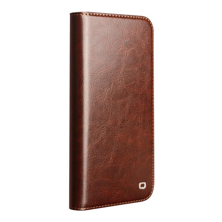 For iPhone 17 Pro Max QIALINO Classic Genuine Leather Phone Case
