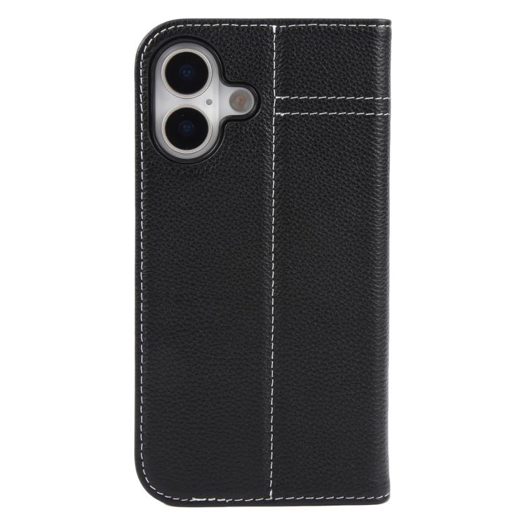 For iPhone 17 GEBEI Top-grain Horizontal Flip Leather Phone Case