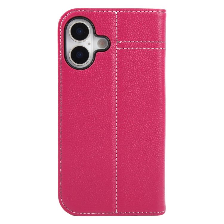 For iPhone 17 GEBEI Top-grain Horizontal Flip Leather Phone Case
