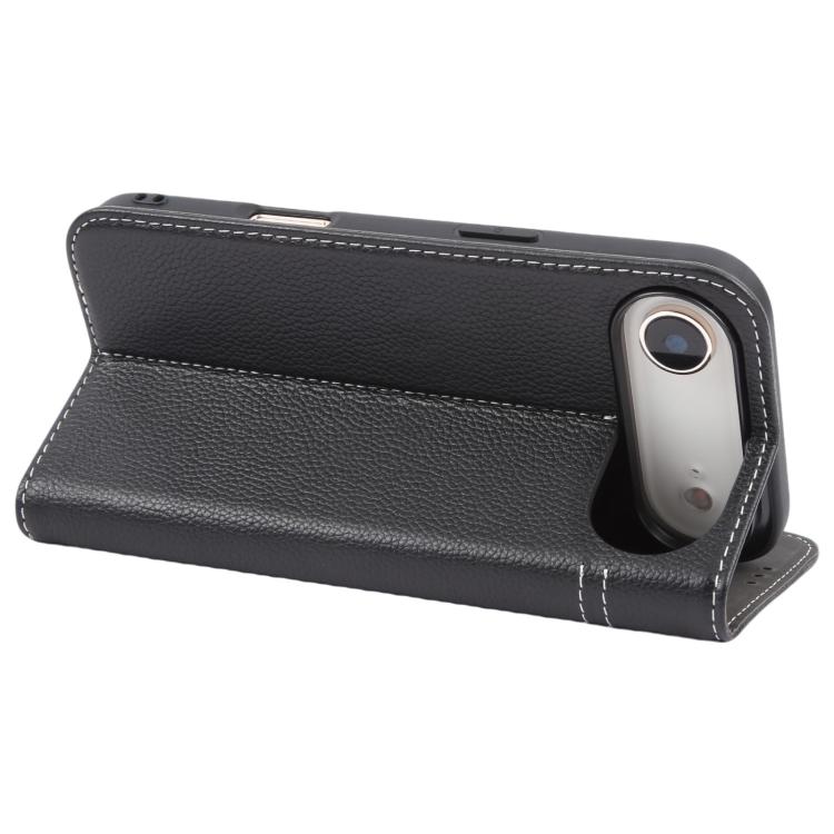 For iPhone Air GEBEI Top-grain Horizontal Flip Leather Phone Case
