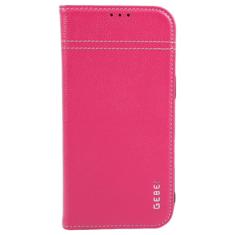 For iPhone Air GEBEI Top-grain Horizontal Flip Leather Phone Case