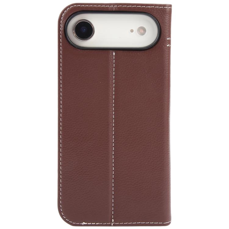 For iPhone Air GEBEI Top-grain Horizontal Flip Leather Phone Case