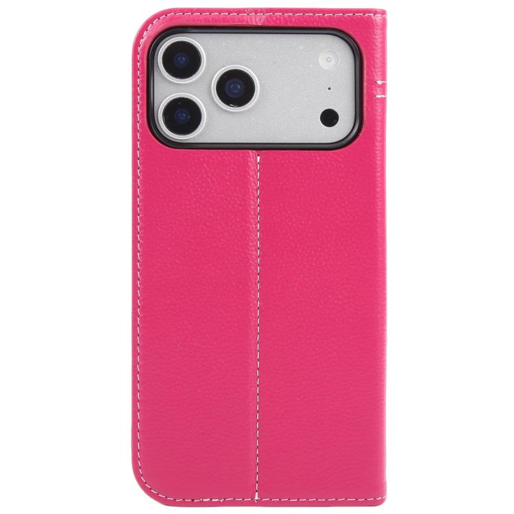For iPhone 17 Pro GEBEI Top-grain Horizontal Flip Leather Phone Case