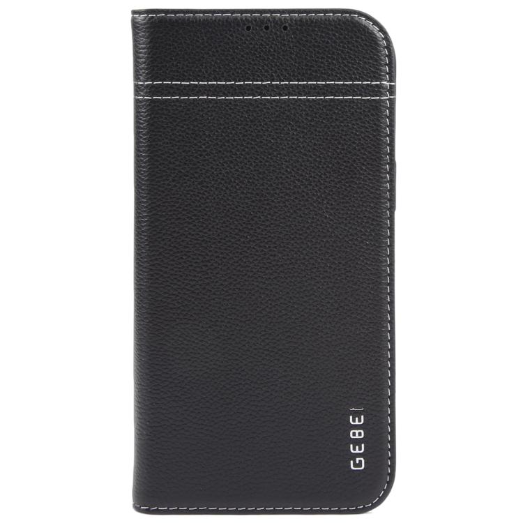 For iPhone 17 Pro Max GEBEI Top-grain Horizontal Flip Leather Phone Case