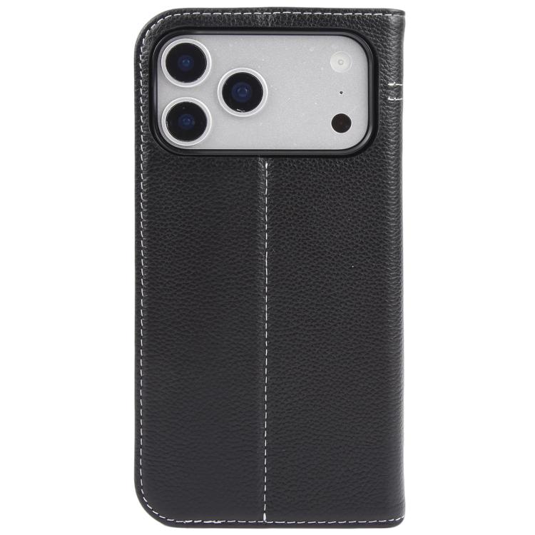 For iPhone 17 Pro Max GEBEI Top-grain Horizontal Flip Leather Phone Case