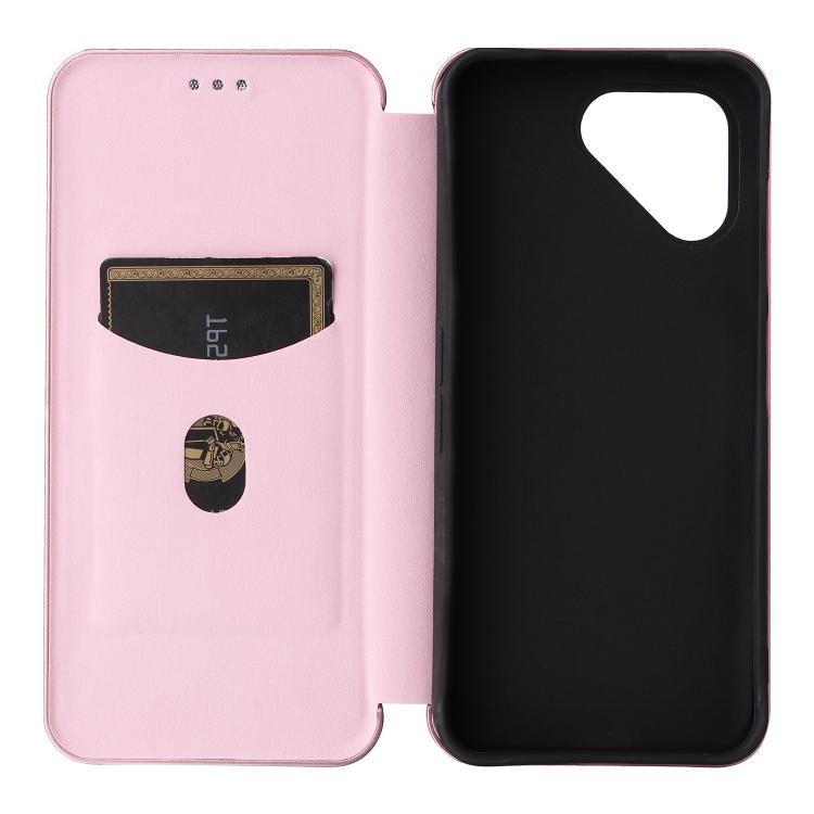 For Fairphone 6 Carbon Fiber Texture Flip Leather Phone Case