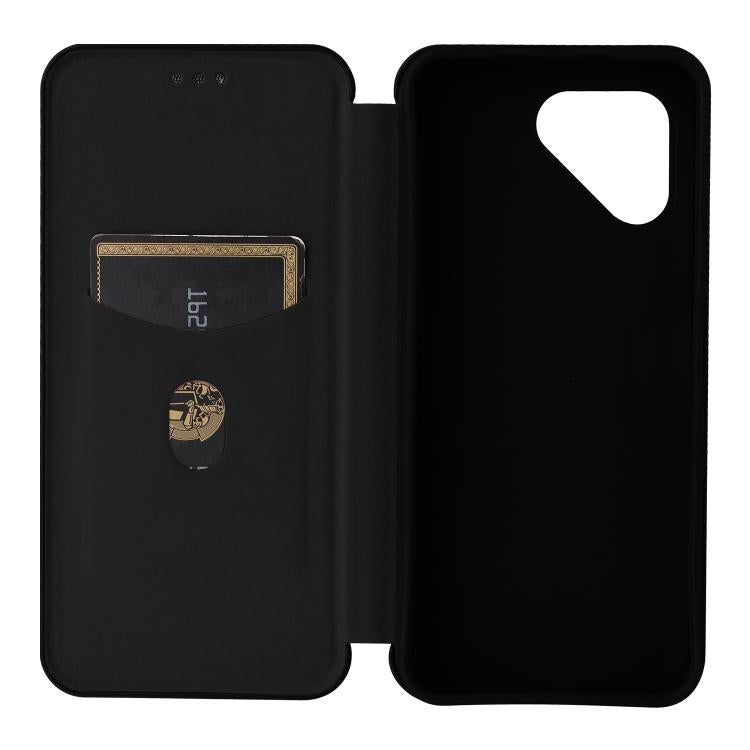 For Fairphone 6 Carbon Fiber Texture Flip Leather Phone Case