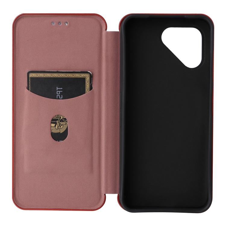 For Fairphone 6 Carbon Fiber Texture Flip Leather Phone Case