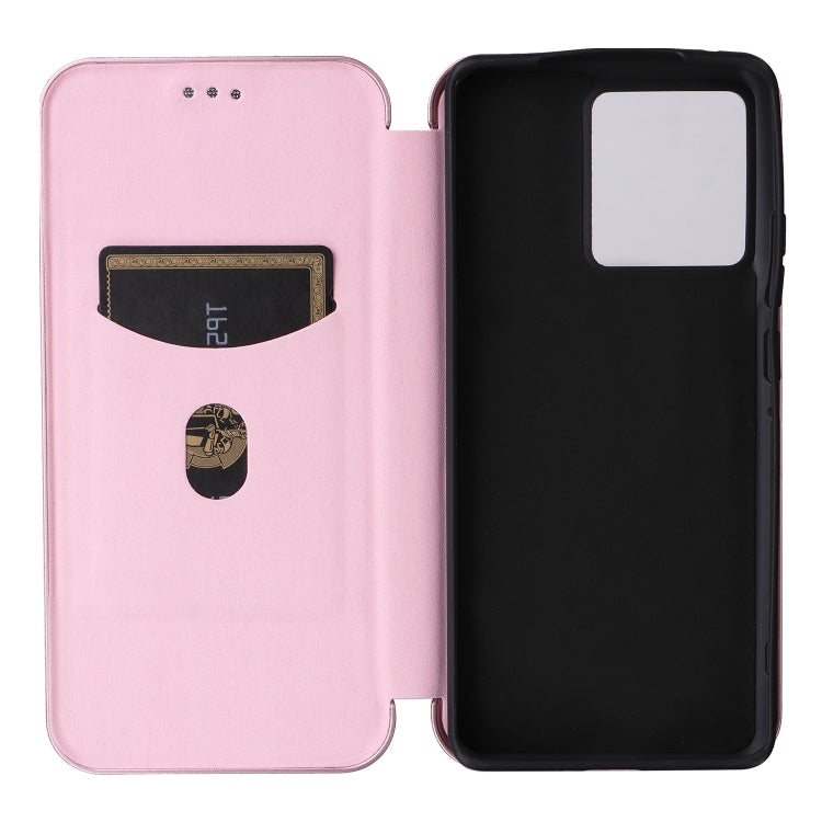 For Motorola Edge 50 Pro Carbon Fiber Texture Flip Leather Phone Case
