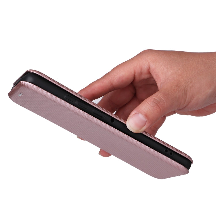 For Motorola Edge 50 Pro Carbon Fiber Texture Flip Leather Phone Case