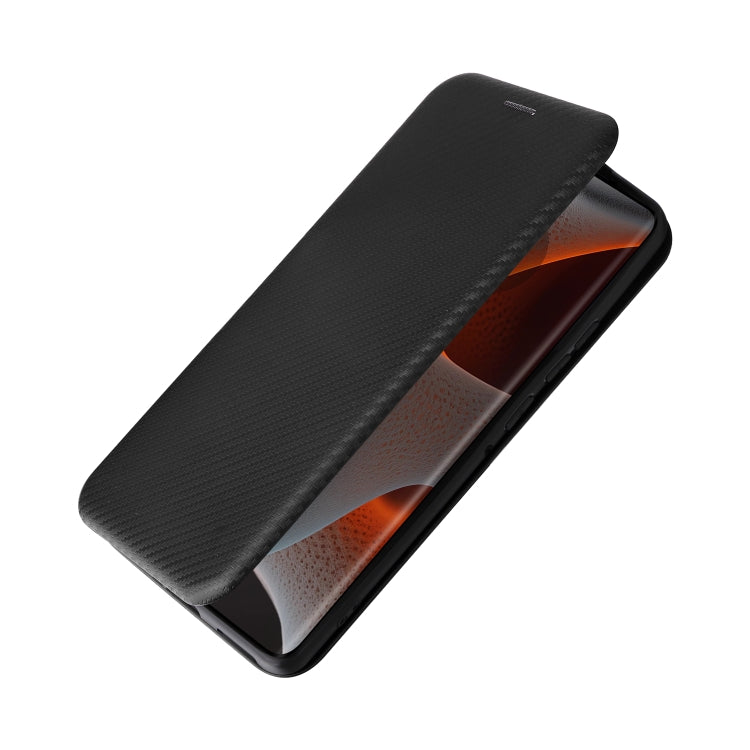 For Motorola Edge 50 Pro Carbon Fiber Texture Flip Leather Phone Case