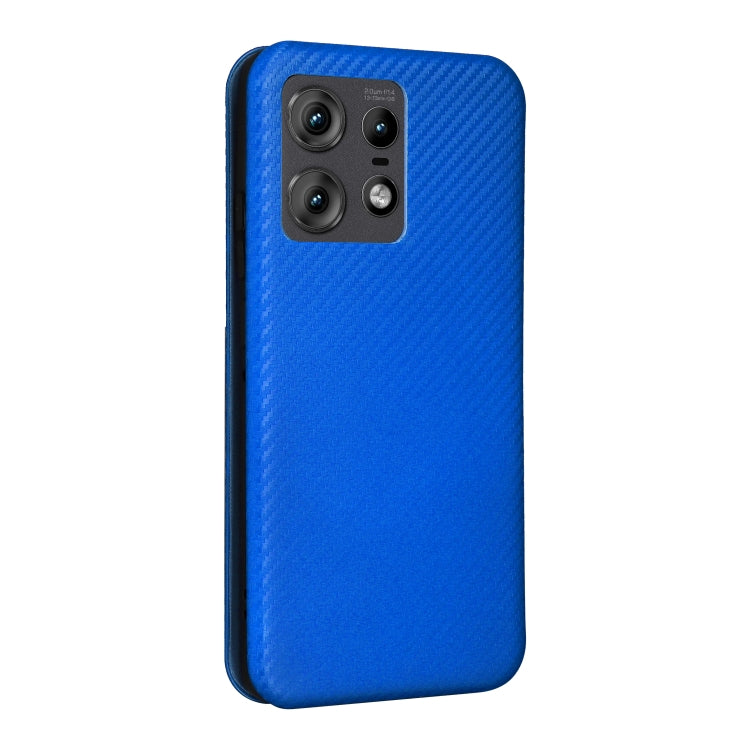 For Motorola Edge 50 Pro Carbon Fiber Texture Flip Leather Phone Case
